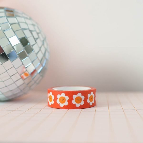 Smiley Daisy Washi Tape