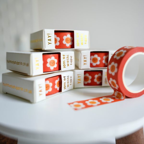 Smiley Daisy Washi Tape - Image 3