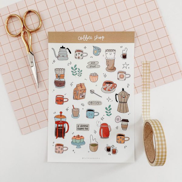 Coffee Shop - Sticker Sheet
