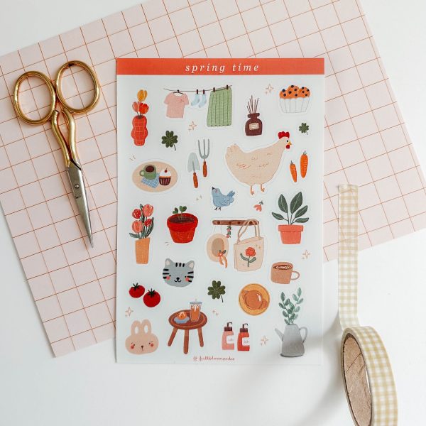 Spring Time- Sticker Sheet