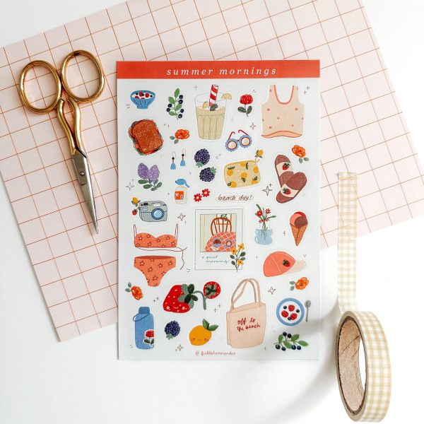 Summer Mornings - Sticker Sheet