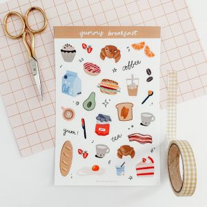 Yummy Breakfast- Sticker Sheet