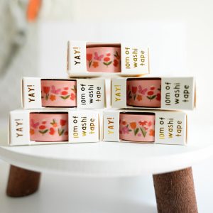 Pink Floral Washi Tape
