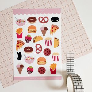 Late Night Cravings Sticker Sheet