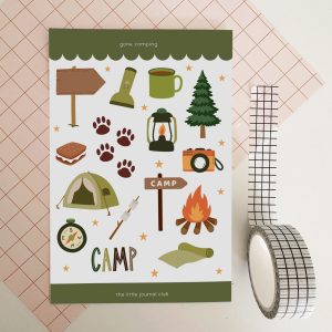 Gone Camping Sticker Sheet