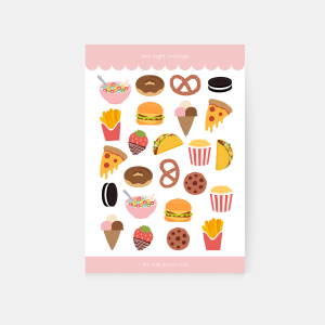 Late Night Cravings Sticker Sheet