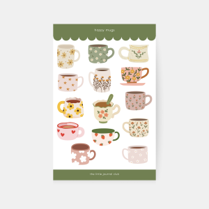 Happy Mugs Sticker Sheet