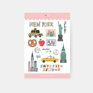 I Love NY Sticker Sheet