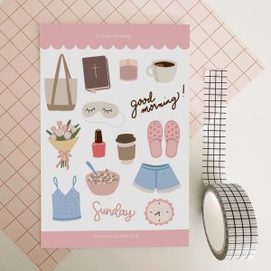 Sunday Morning Sticker Sheet