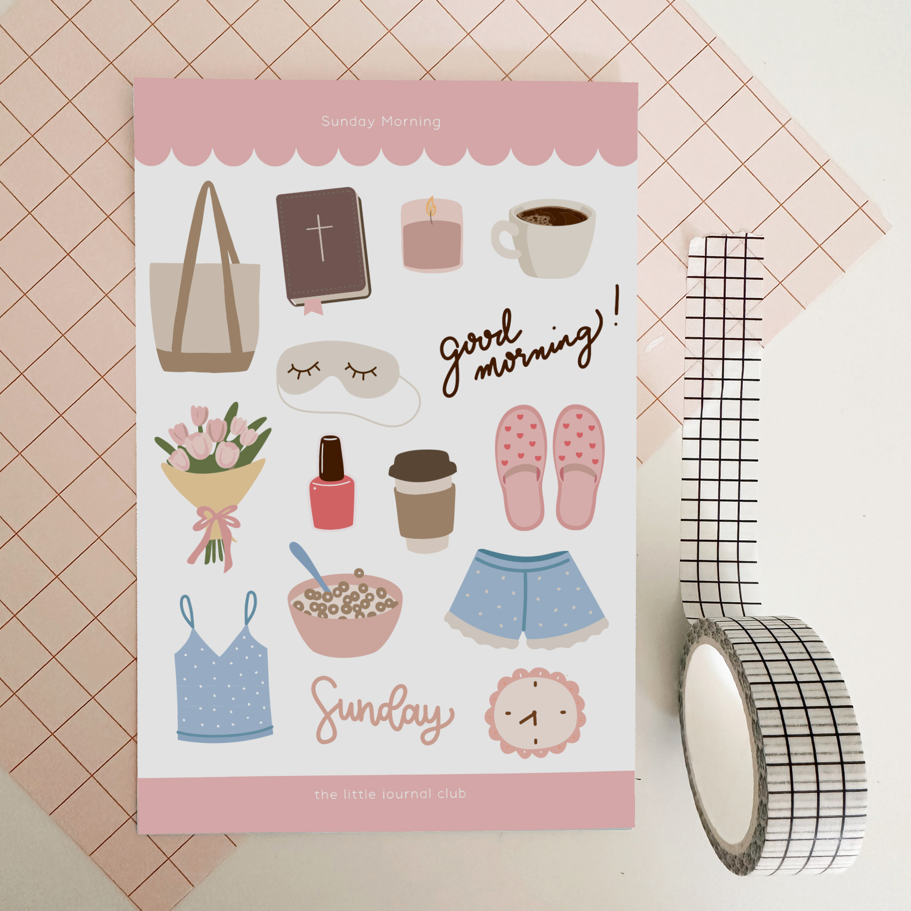 Sunday Morning Sticker Sheet