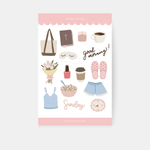 Sunday Morning Sticker Sheet