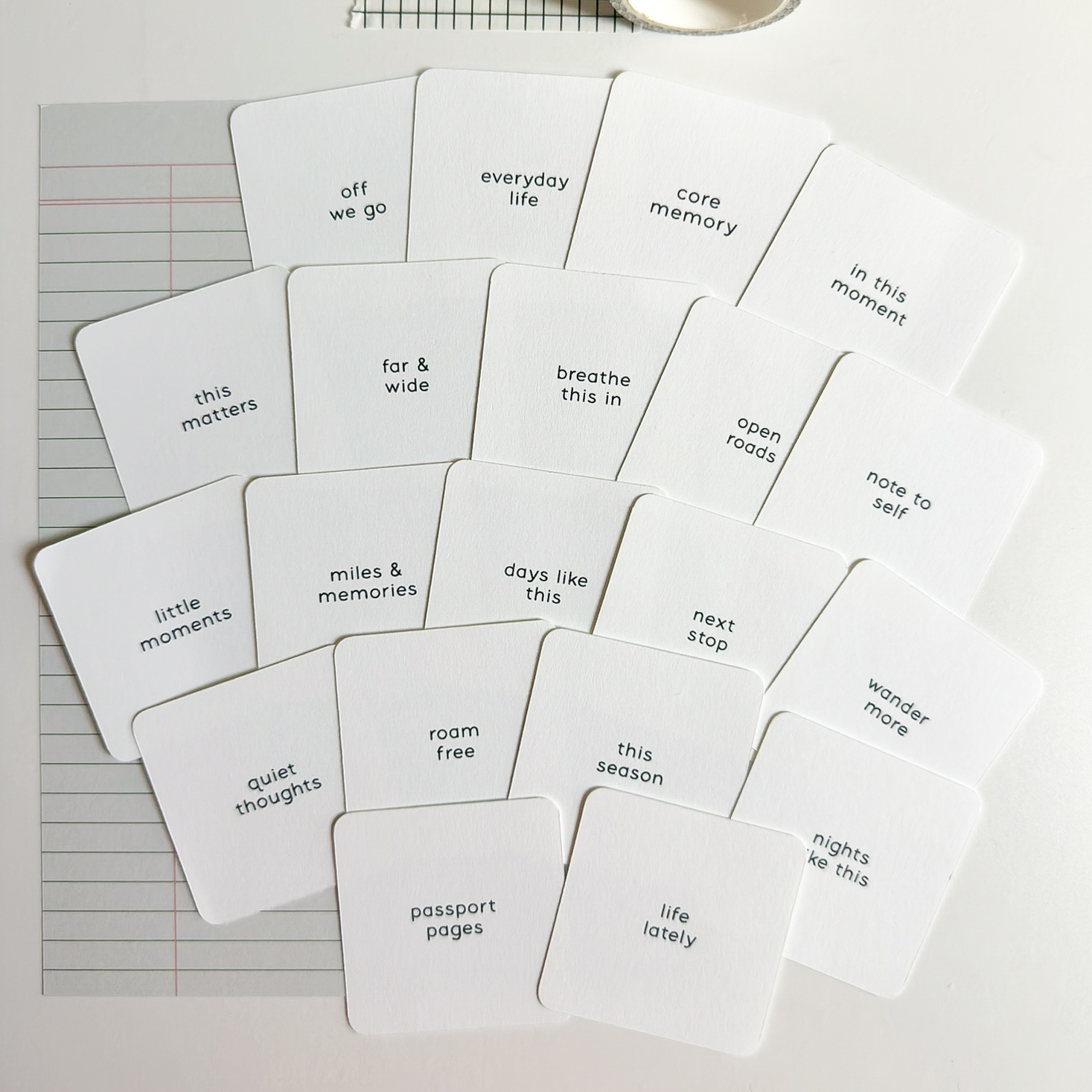 Everyday Travel Caption Cards